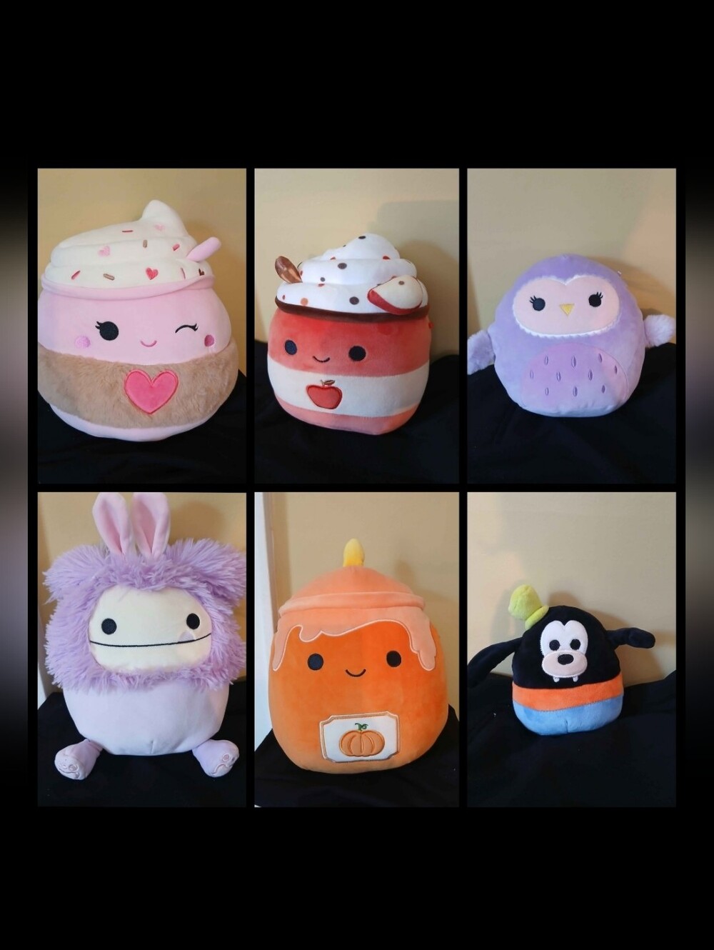 Lot of 6 Squishmallows Plush Stuffed Toys Kids Collect Girls Boys